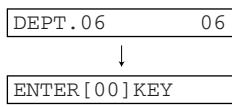 SHARP XE-A203 - Specify the department code. - 2