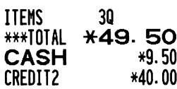 SHARP XE-A203 - Impression du reçu - 1