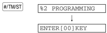 SHARP XE-A203 - Programmation de la limite d'un taux de pourcentage (Appuyez sur la touche #/TM/ST pour sauter./Appuyez sur la touche TL/NS pour achiever.) - 2