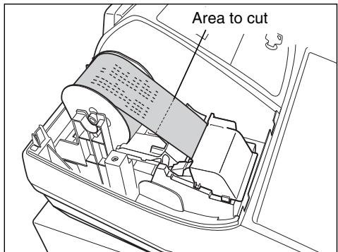 SHARP XE-A203 - Removing the paper roll - 2