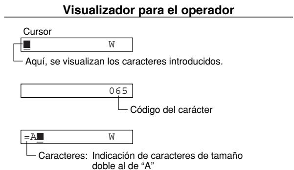 SHARP XE-A203 - Introduccion de@codes de caracteres con las teclas numéricas del teclado - 2