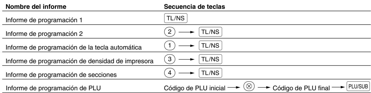 SHARP XE-A203 - ■ Secuencia de las teclas para la lecture de programas almacenados - 1