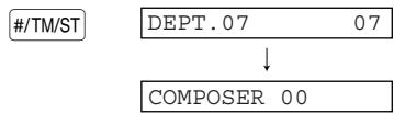SHARP XE-A203 - Programmation pour une limitation numérique d'entrée (Appuyez sur la touche #/TM/ST pour sauter./Appuyez sur la touche TL/NS pour achiever.) - 2
