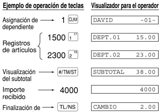 SHARP XE-A203 - Finalización de la transmisión - 1