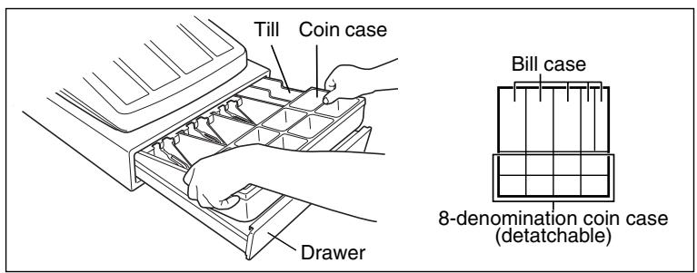 SHARP XE-A203 - Removing the Till and the Printer - 1