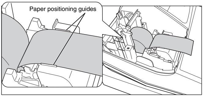 SHARP XE-A203 - Installing the receipt paper roll: - 1