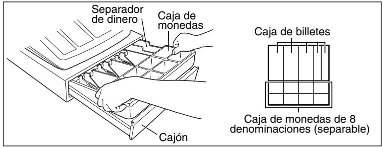 SHARP XE-A203 - Extracción del separator de dinero y del cajón - 1