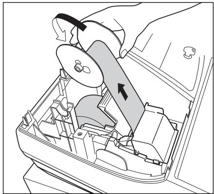 SHARP XE-A203 - When using the take-up spool (using as journal paper): - 1