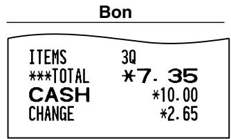 SHARP XE-A203 - Contante betaling of cheque - 2