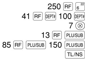 SHARP XE-A203 - Key operation example - 1