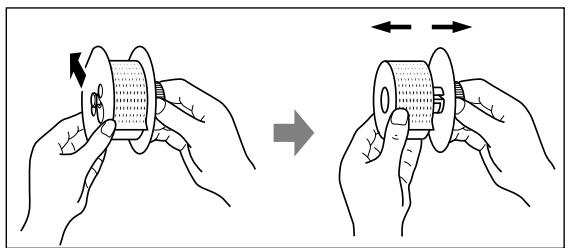 SHARP XE-A203 - ■ Enlèvement du rouleau de papier - 3
