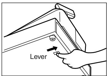 SHARP XE-A203 - Opening the Printer by Hand - 1