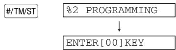 SHARP XE-A203 - Percent rate limit programming (Press #/TM/ST to skip. / Press TL/NS to terminate.) - 2