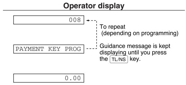 SHARP XE-A203 - Guidance messages - 1