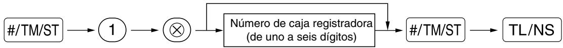 SHARP XE-A203 - Programación de número de caja registrar y de número consecutivo - 1