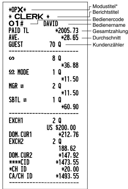 SHARP XE-A203 - - Berichtsbeispiel - 1