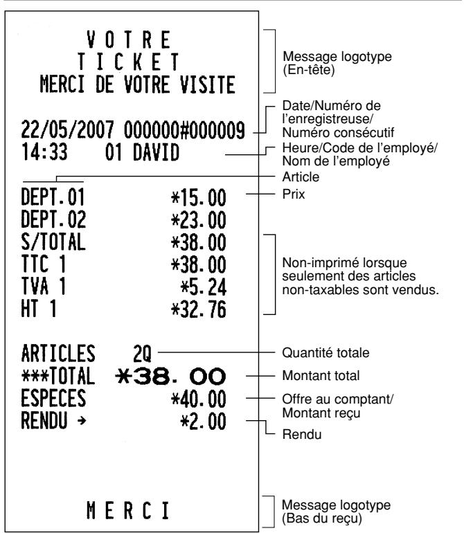 SHARP XE-A203 - Achèvement de l'opération - 2