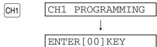 SHARP XE-A203 - Specify the key to program. - 1