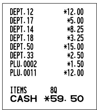 SHARP XE-A203 - - Subdepartment (open PLU) entries - 3