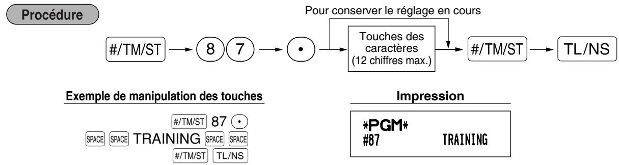 SHARP XE-A203 - Texte pour le mode de formation (12 chiffres) - 1