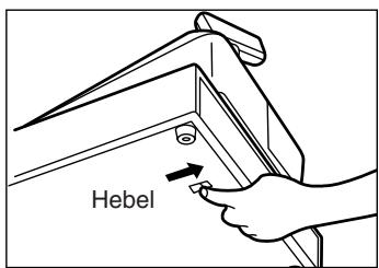 SHARP XE-A203 - Öffnen der Schublade von Hand - 1