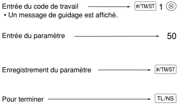 SHARP XE-A203 - Exemple de manipulation des touches - 1