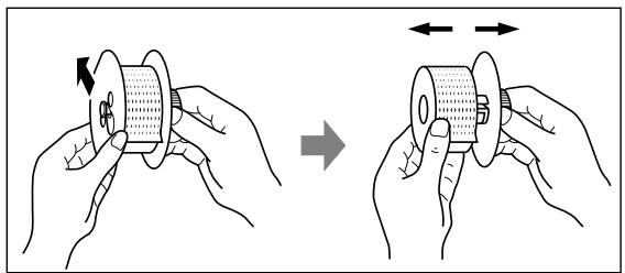 SHARP XE-A203 - Extracción del rollo de papel - 5