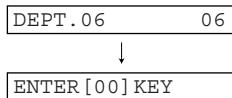SHARP XE-A203 - Voer de afdelingscode in. - 2