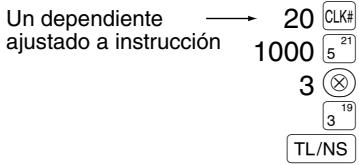 SHARP XE-A203 - Ejemplo de operación de teclas - 1