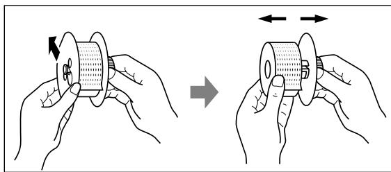 SHARP XE-A203 - Removing the paper roll - 3