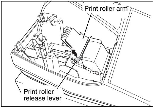 SHARP XE-A203 - Installing a Paper Roll - 1
