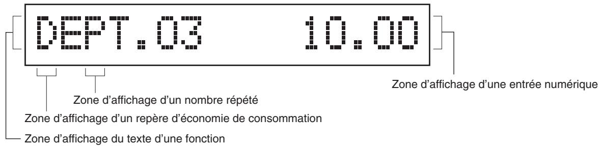 SHARP XE-A203 - ■ Affichage de l'opérateur - 1