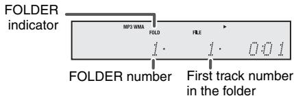 SHARP XL-HF301PH - Procedure to playback MP3/WMA disc with folder mode on - 2