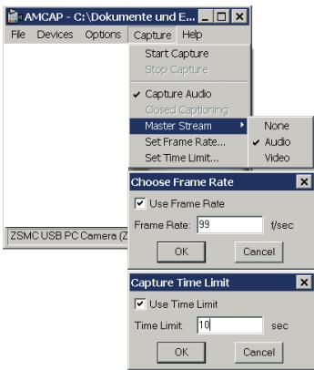 SILVERCREST KH 2346 - Configuration de la capture : - 1