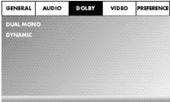 SILVERCREST KH 6522 - Setup-MENU DOLBY - 1
