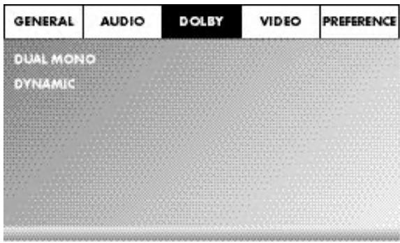 SILVERCREST KH 6522 - Menu réglage Dolby - 1