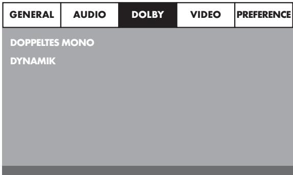 SILVERCREST KH 6525 - Setup-MENU DOLBY - 1