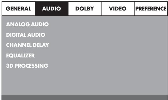 SILVERCREST KH 6525 - Menu réglage AUDIO - 1