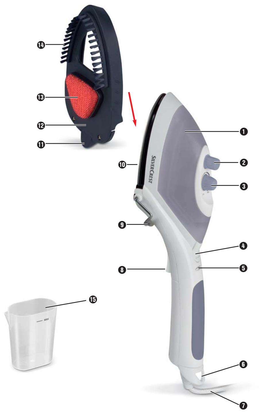 SILVERCREST SDRB 1000 A1 - Dampfbürste SDRB 1000 A1 - 2