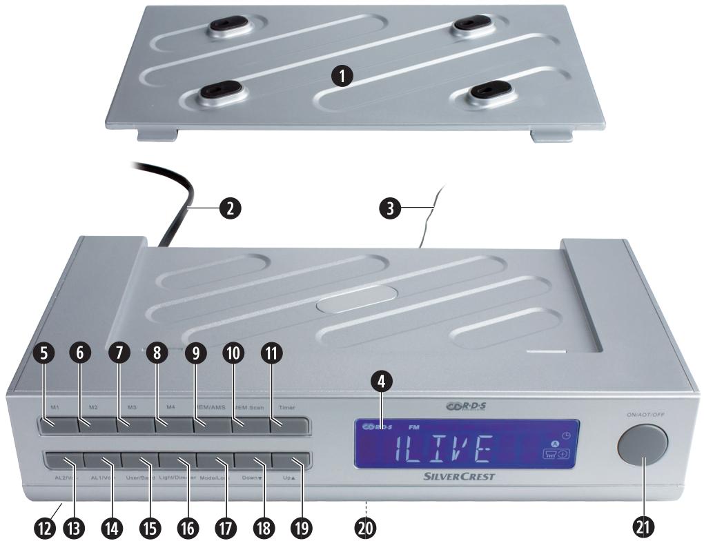 SILVERCREST SKRP 1000 A1 UNDERCUPBOARD RADIO - Unterbau-Radio SKRP 1000 A1 - 2