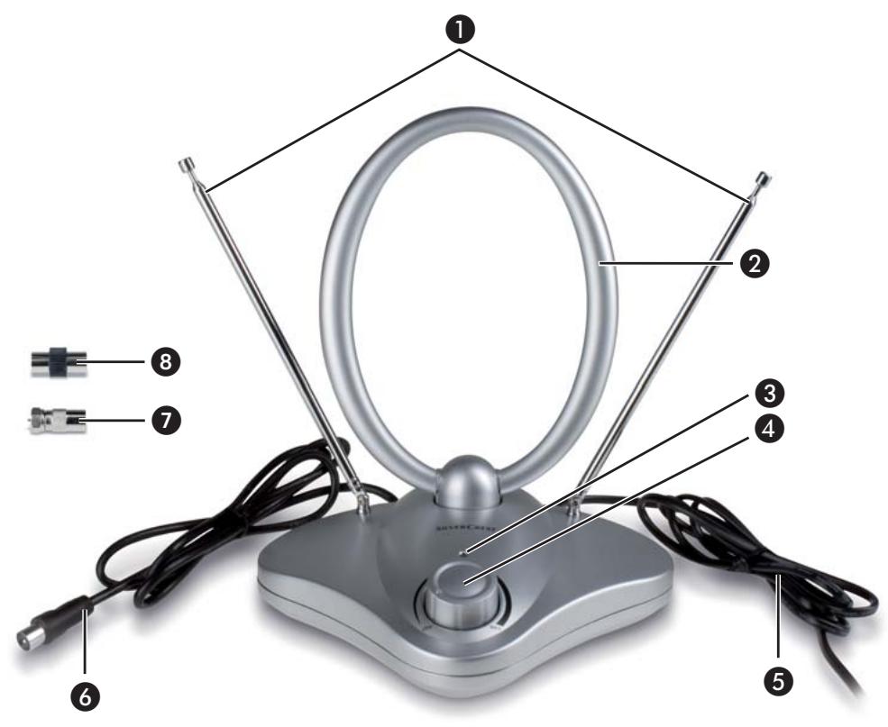 SILVERCREST SZA 28 A1 DVB-T INDOOR AERIAL - 1