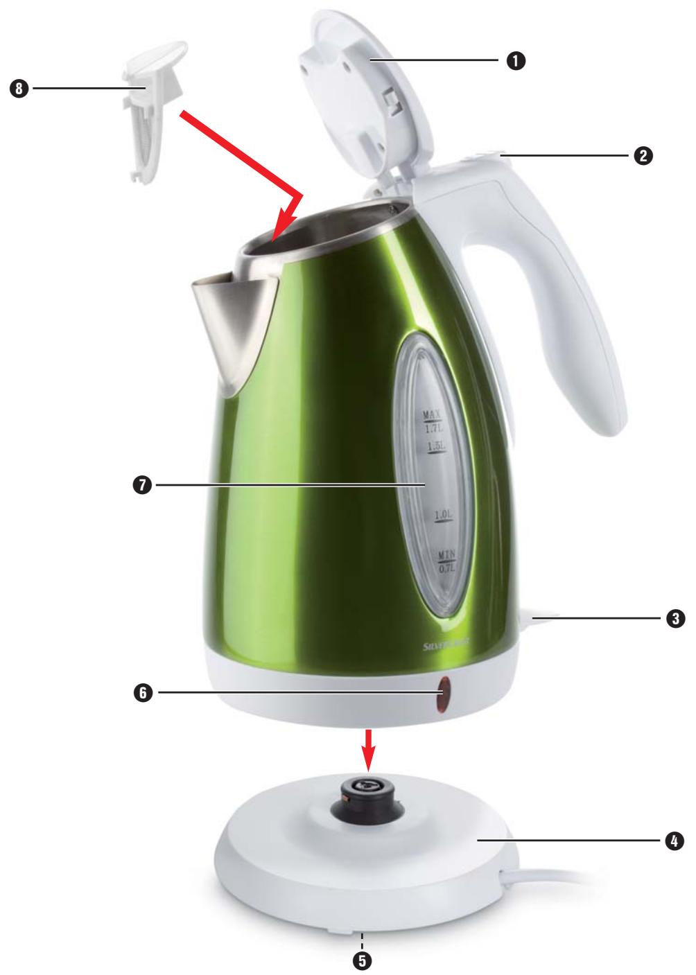 SILVERCREST SWKS 2400 - Wasserkocher SWKS 2400 B1 - 3
