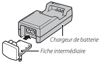 FUJIFILM FINEPIX XP150, FINEPIX XP170 - Fixez la fiche intermédiaire. - 1