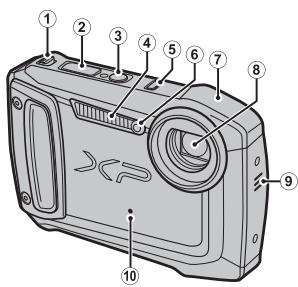 FUJIFILM FINEPIX XP150, FINEPIX XP170 - Parties de l'appareil photo - 1