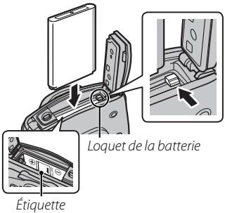 FUJIFILM FINEPIX XP30 - Insérez la batterie. - 1
