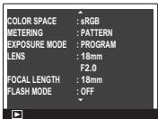 FUJIFILM PREMIUM X-PRO1 - Affichage des informations sur les photos - 6
