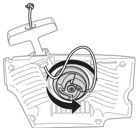 HUSQVARNA 350 - Een gebroken of versleten starterkoord vervangen - 3