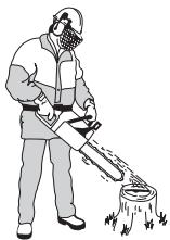HUSQVARNA 350 - Controle van de kettingsmering - 1