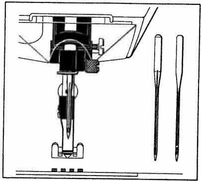 HUSQVARNA CLASSICA 95 - Changing the needle - 1