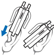 NOKIA BH-904 - Placer le kit oreillette sur l'oreille - 1